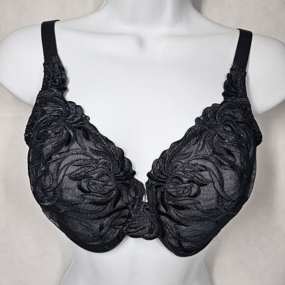 Wacoal 85579 Beguiling Full Figure Underwire in Black  Size 34DD - Picture 3 of 6